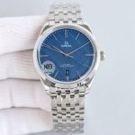 Omega  Mechanical 2824 Movement 40MM Steel Case Blue Dial Watch
